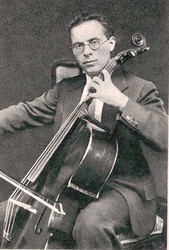 Der Cellist Emanuel Feuermann etwa 1930